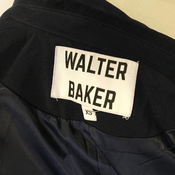 Walter Baker Navy Blue Phelps Blazer Size XS Double Breasted Suiting Classic - Picture 7 of 9